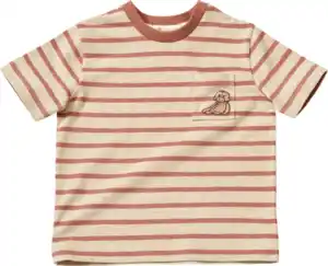 Anouk natubini Anouk T-Shirt mit Stickerei, beige, Gr. 116