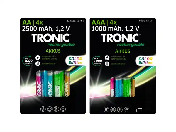 Bild 1 von TRONIC® 4 Akkus,  4 Stu