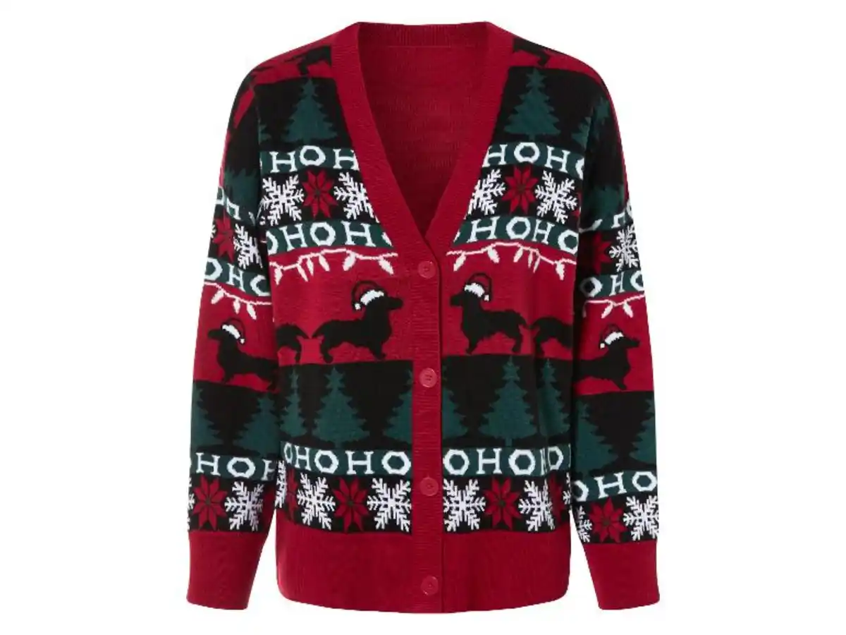 Bild 4 von esmara® Damen Cardigan mit weihnachtlichen Motiven
