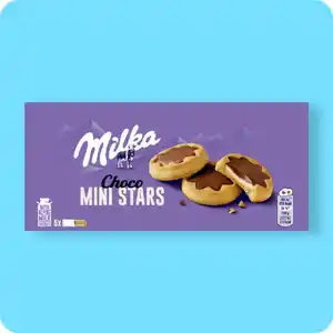 MILKA Kekse, Choco Mini Stars