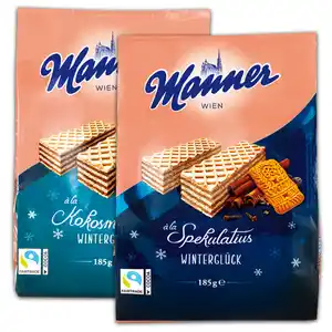 Manner Waffeln Winterglück