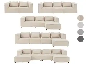 Juskys Modulares Sofa »Domas«, mit gemütlichen Kissen