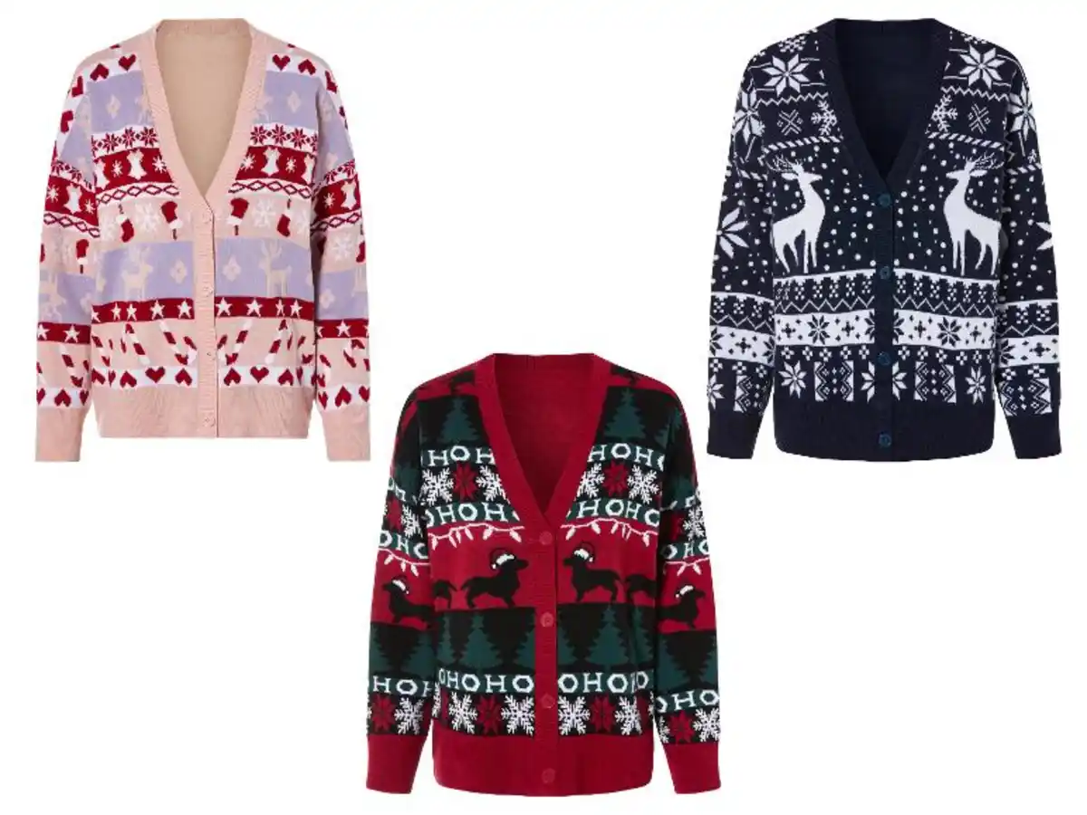 Bild 1 von esmara® Damen Cardigan mit weihnachtlichen Motiven