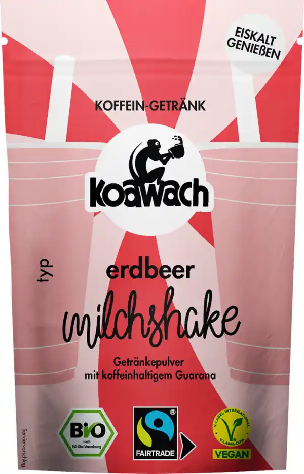 Bild 1 von koawach Milchshake Erdbeere