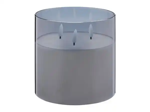 Bild 2 von LIVARNO home LED-Echtwachskerze im Glas mit Flackereffekt