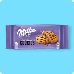 MILKA Kekse, Sensations Cookies mit Schoko-Creme oder Sensations Cookies mit Oreo-Creme