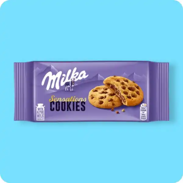 Bild 1 von MILKA Kekse, Sensations Cookies mit Schoko-Creme oder Sensations Cookies mit Oreo-Creme