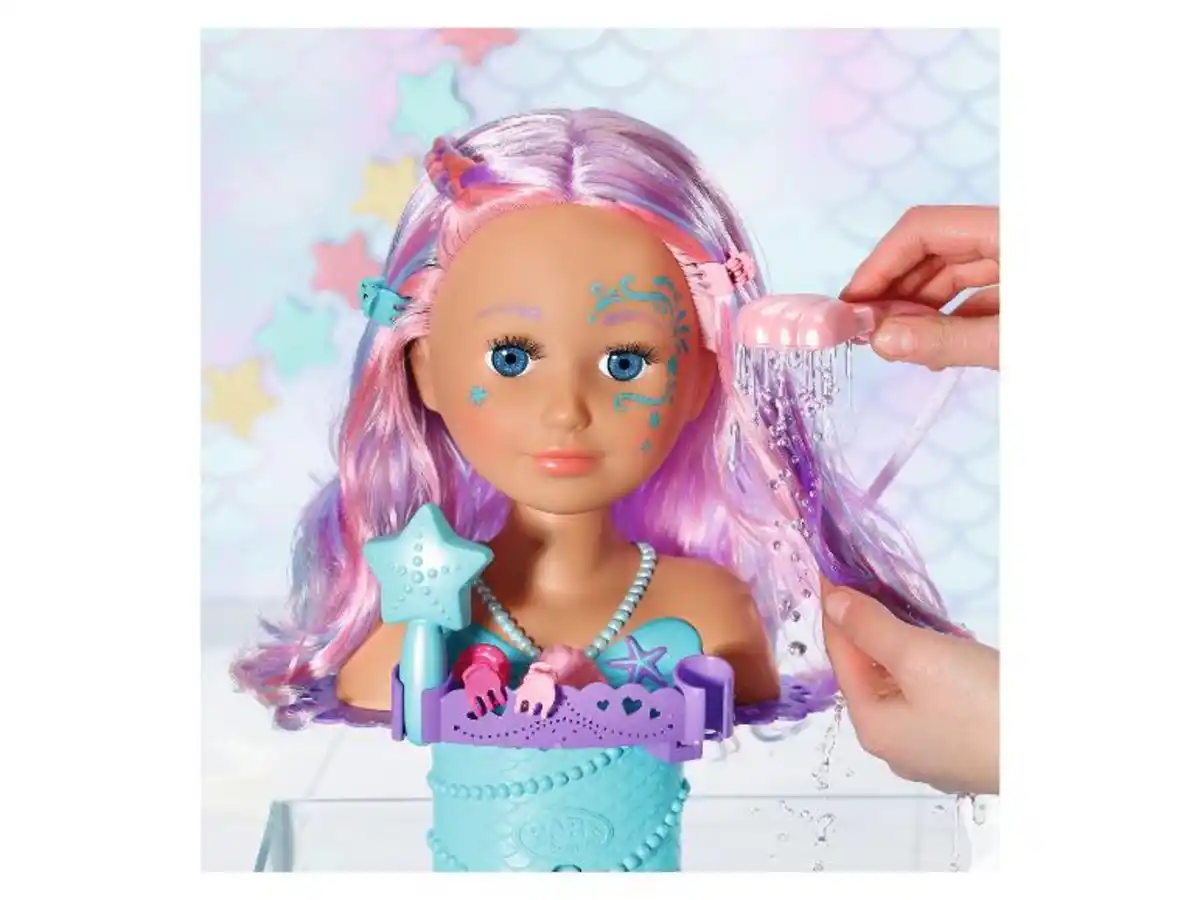 Bild 4 von ZAPF Sister Stylingkopf Meerjungfrau, für Badewanne