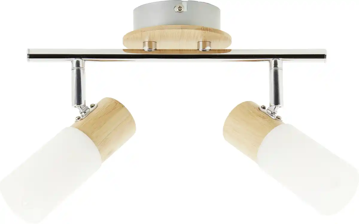 Bild 1 von Brilliant 2er Spot Babsan holz hell-weiß 27,5 x 18 cm E14