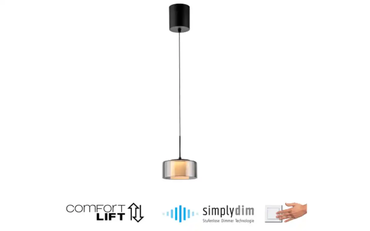 Bild 4 von Paul Neuhaus - LED-Pendelleuchte Rika, schwarz, 1-flammig, 180 cm, inkl. Höhenverstellung