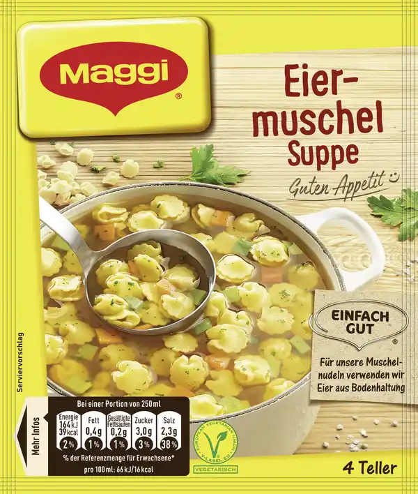 Bild 1 von Maggi Guten Appetit! Eiermuschel-Suppe ergibt 1L