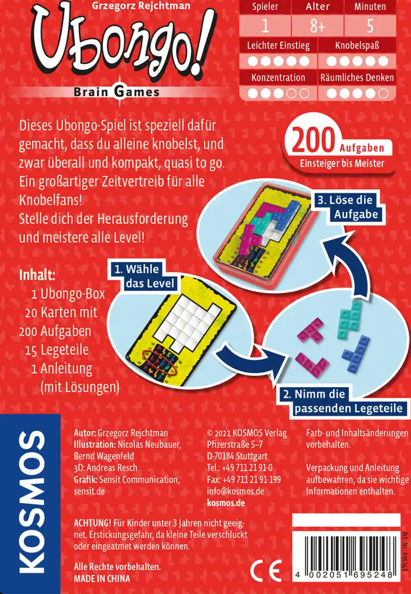 Bild 2 von Kosmos Ubongo - Brain Games