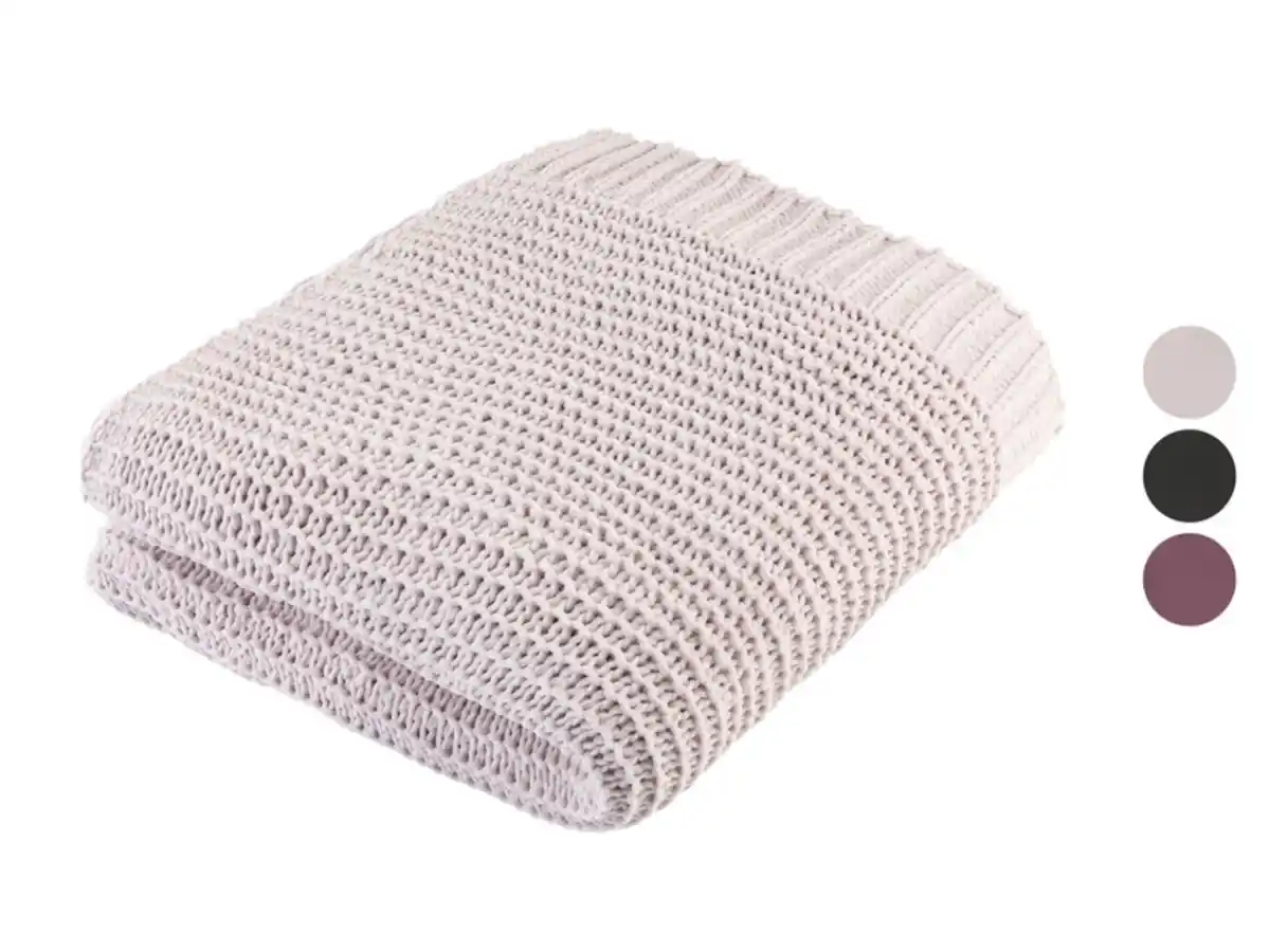 Bild 1 von LIVARNO home Chenille-Kuscheldecke, 125 x 140 cm