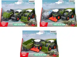 Dickie Toys Fendt Micro Team, 3-sort.