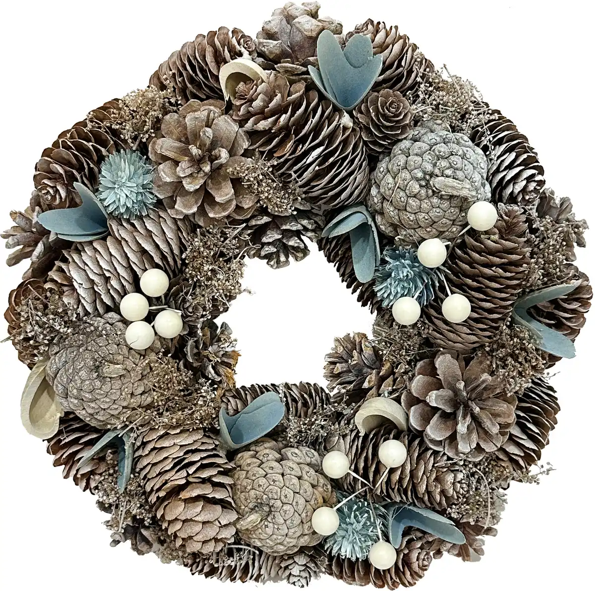 Bild 1 von TrendLine Deko Holz Kranz Weihnachten Ø 26 x 7 cm mehrfarbig