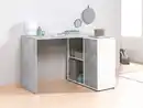 Bild 3 von LIVARNO home Schreibtisch mit Schrankelement, Beton/weiß