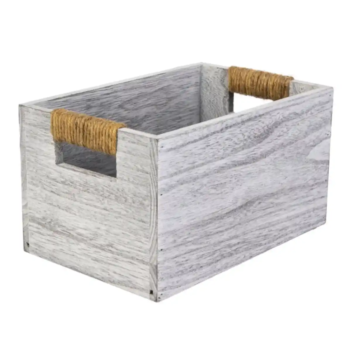 Bild 1 von Box mit Griffen - Gr&#246;&#223;e S - grau/braun - ca. 24 x 16 x 13,5 cm