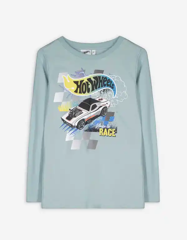 Bild 1 von Kinder Langarmshirt - Hot Wheels - türkis