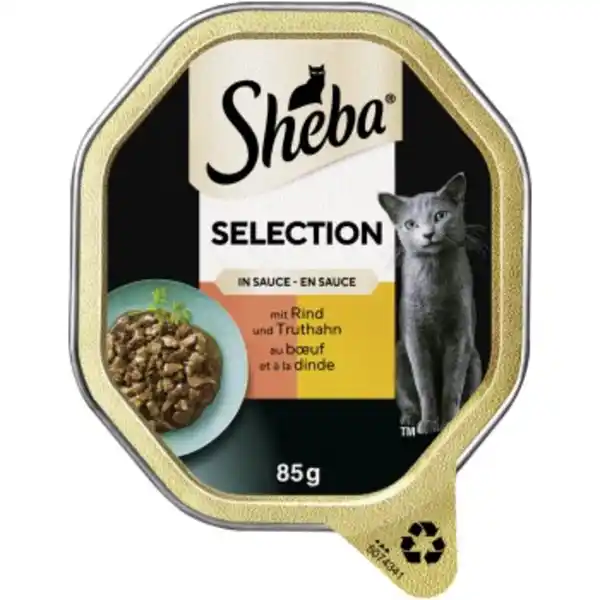 Bild 1 von Sheba Selection in Sauce 22x85 g Rind & Truthahn