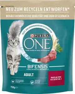 Purina ONE Adult reich an Rind und Vollkorn-Getreide 750 g