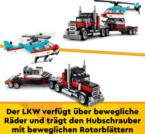 Bild 4 von LEGO 31146 Tieflader mit Hubschrauber