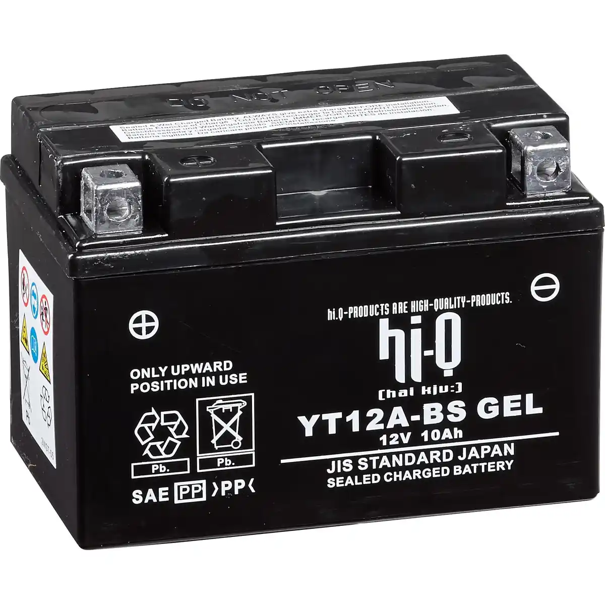 Bild 1 von Hi-Q Batterie AGM Gel geschlossen HT12A, 12V, 10Ah (YT12A)