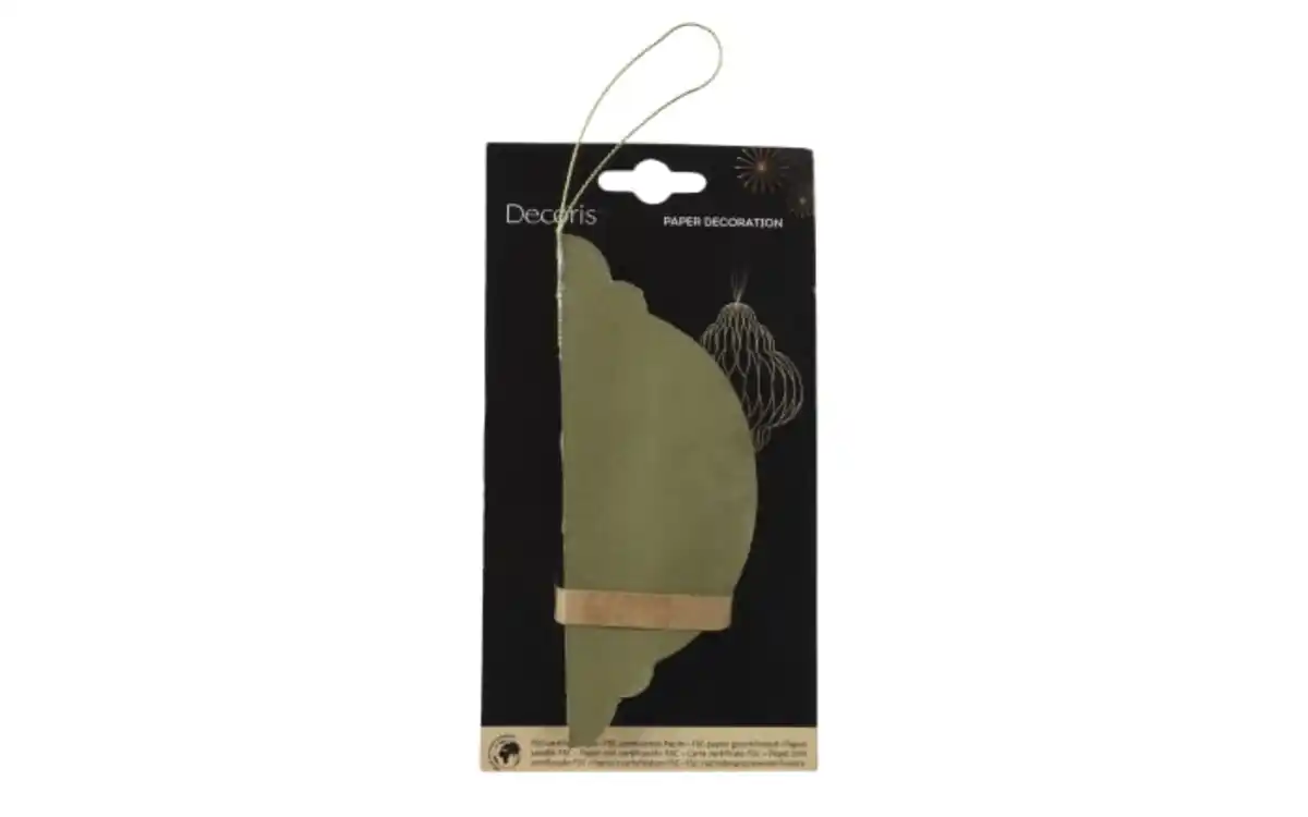 Bild 2 von Papierkugel Zwiebel, grün, 15 cm