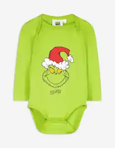 Baby Langarmbody - Grinch - hellgrün