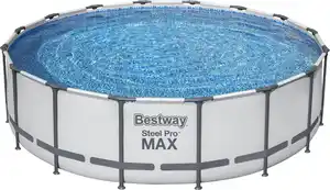 Bestway Pool Komplett Set Steel Pro Max Frame Ø 488 x 122 cm