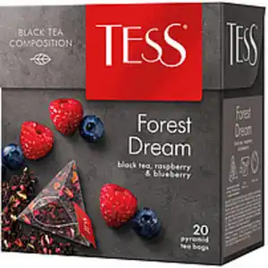 Schwarzer Tee "Tess Forest Dream", aromatisiert- Himbeere un...