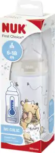 NUK First Choice Plus Disney Winnie Babyflasche mit Trinksauger