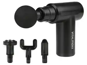 VitalMaxx Mini Massage Gun »Power Plus«, 4 verschiedene Aufsätze