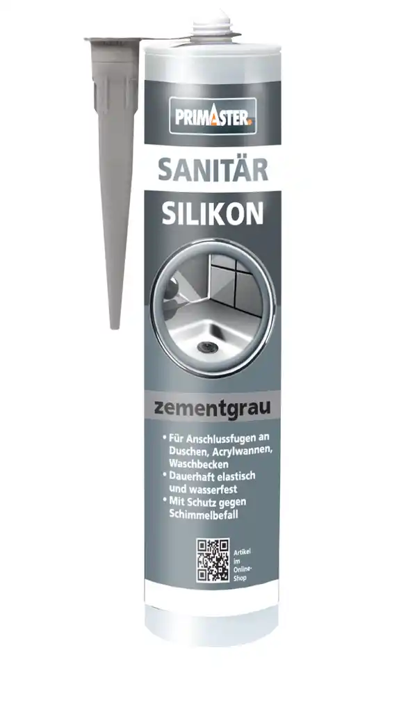 Bild 1 von Primaster Sanitär Silikon zementgrau 310 ml