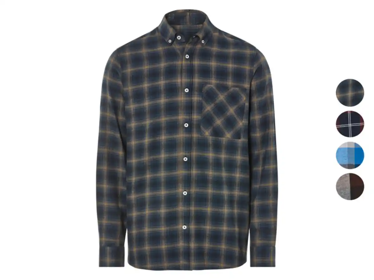 Bild 1 von LIVERGY® Herren Freizeit-Flanellhemd, mit Button-down-Kragen