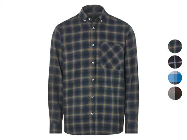 Bild 1 von LIVERGY® Herren Freizeit-Flanellhemd, mit Button-down-Kragen