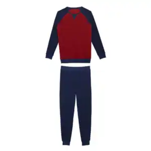 Frottee Pyjama, rot, M