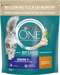 Purina ONE Senior 7+ reich an Huhn und Vollkorn-Getreide 750 g