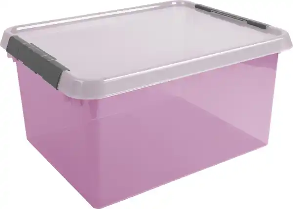 Bild 1 von Sunware Aufbewahrungsbox mit Deckel Comfort Line 36 L rosa transparent