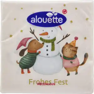 alouette Cocktail-Serviette Schnemann/Tiere