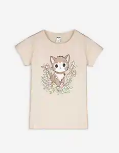 Kinder T-Shirt - Frontprint - beige