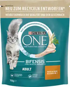 Purina ONE Adult reich an Huhn und Vollkorn-Getreide 750 g