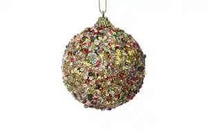 Weihnachtskugel, bunt, 8 cm