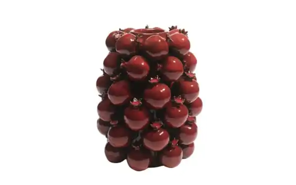 Bild 1 von Vase Granatapfel, rot, 31,4 cm