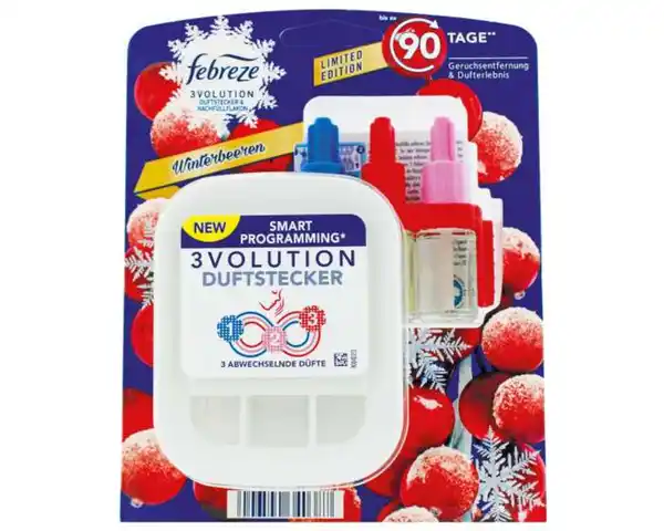 Bild 1 von Febreze 3Volution Duftstecker Starterset Winterbeeren