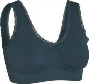 IDEENWELT Soft-Bustier mit Spitze dunkelblau M