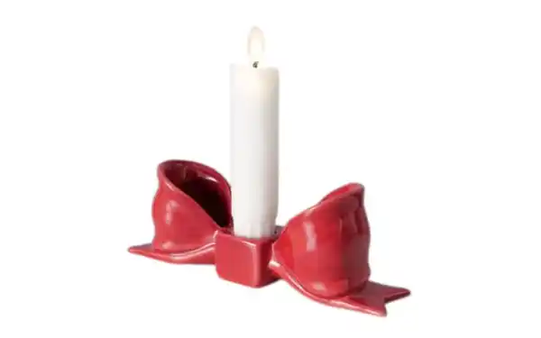 Bild 3 von Kerzenleuchter Bow, rot, 5,2 cm