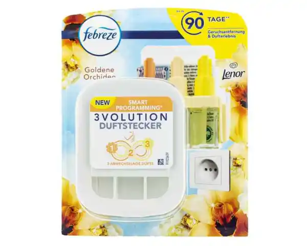 Bild 1 von Febreze 3Volution Duftstecker Goldene Orchidee, Starterset