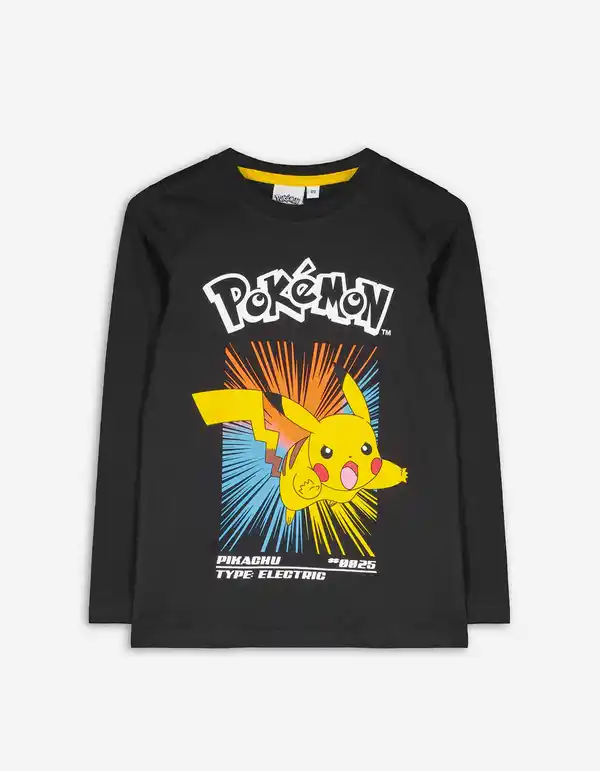 Bild 1 von Kinder Langarmshirt - Pokémon - dunkelgrau