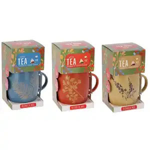 Geschenkset - Tasse mit 4 Teebeuteln - 1 St&#252;ck