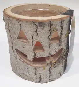 House of Rustic Holzlaterne Halloween Ø 18 x 15 cm